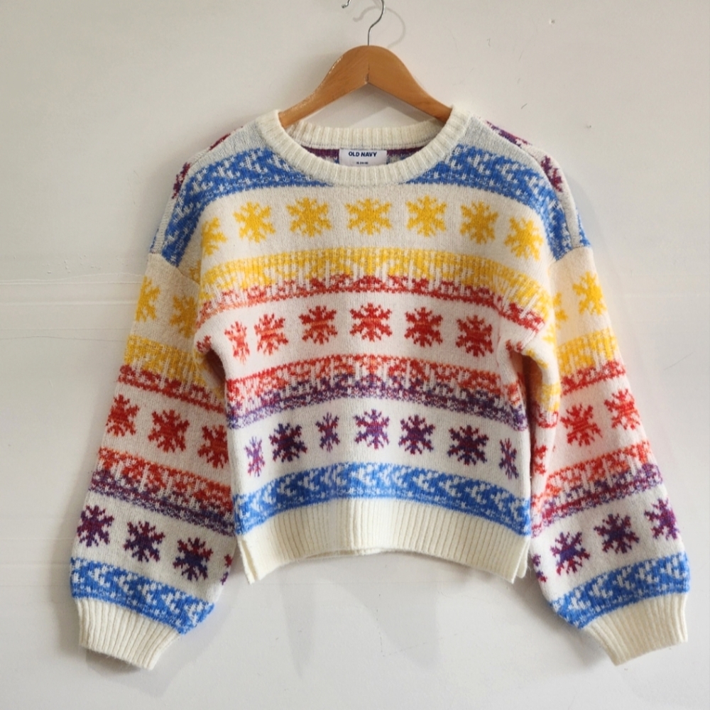 Old Navy Winter Snowflake Sweater